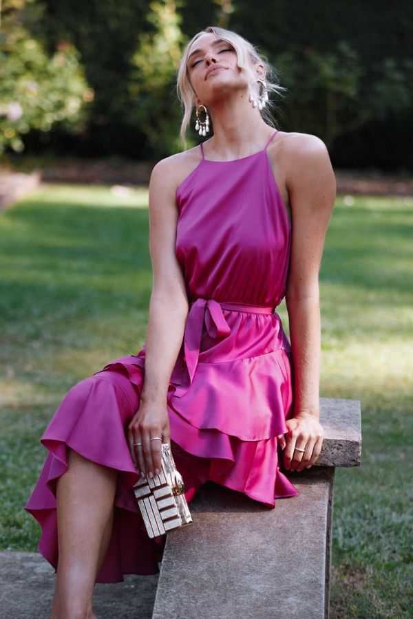 Asymmetric Hemline Dress