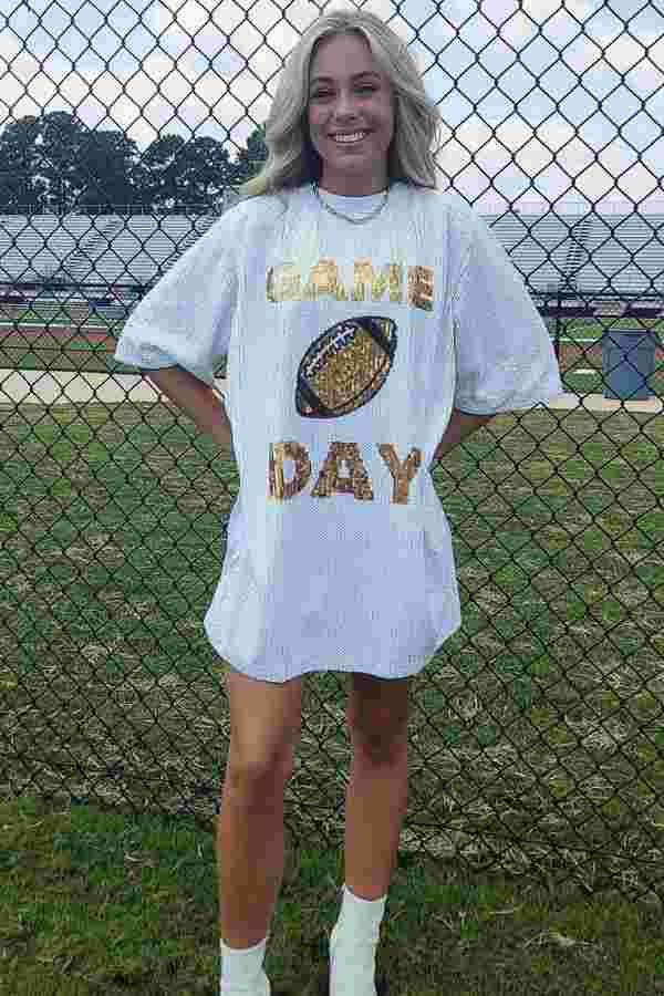 Football-themed T-shirt Dress