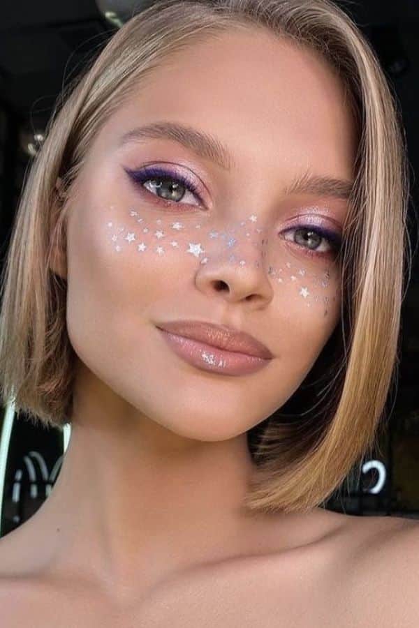 Glittery Glam Makeup