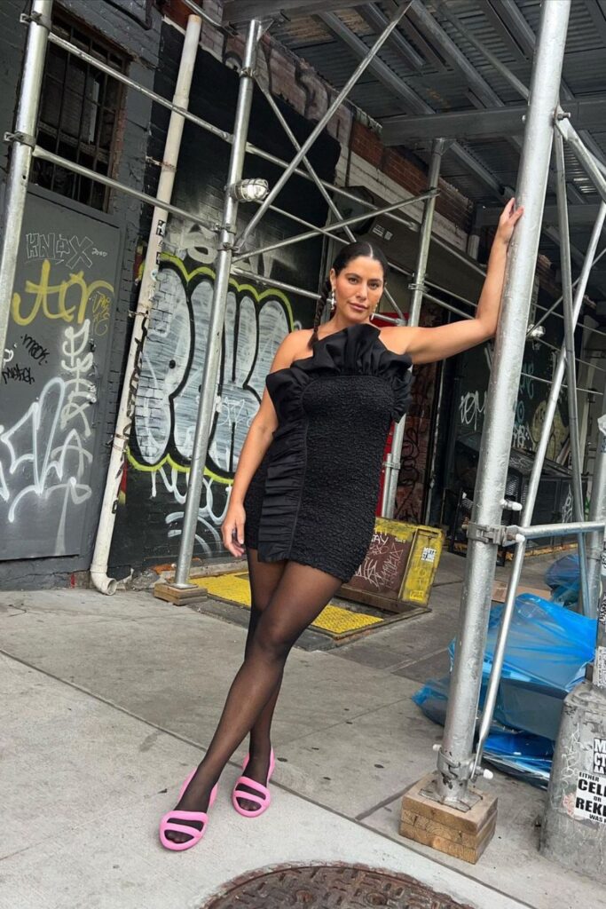 LBD and tights