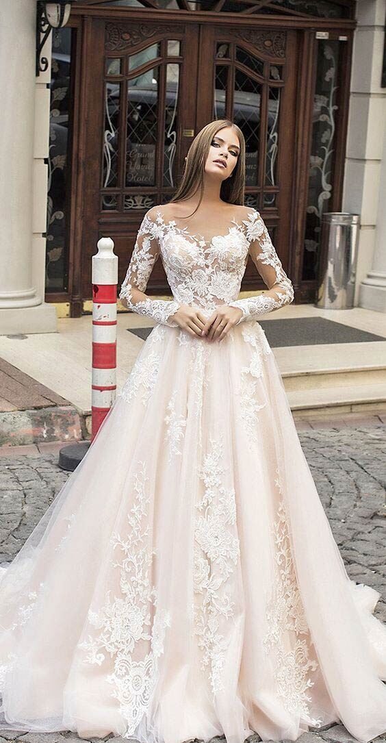 lace wedding dresses with sleeves 